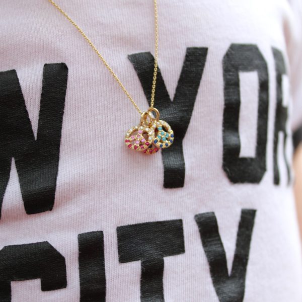 mini peace sign jewelry necklace charms