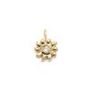 sun charm 14k yellow gold pendant necklace jewelry