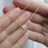 gold-diamond-heart-necklace-engraved Engraved Diamond Heart Necklace