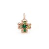 clover lucky charm jewelry - pink gold
