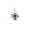 clover lucky charm jewelry - white gold