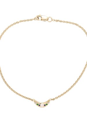 Custom Mini Moon Bracelet - Yellow Gold