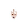 custom-puppy-dog-charm-necklace-14k-pink-gold puppy dog charm 14k gold necklace - customizable diamonds & gems - 14k pink gold