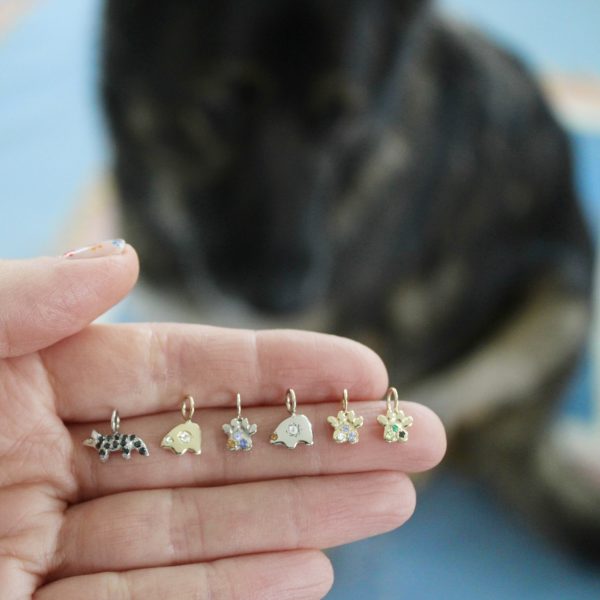 Rosecut Diamond Bear Charm