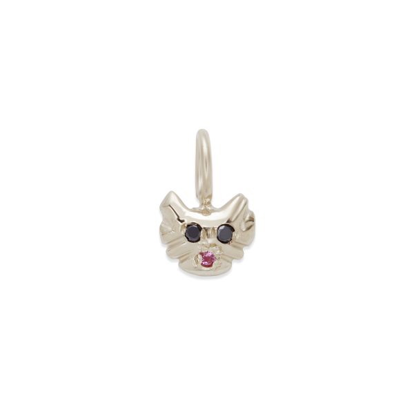 kitten-gold-charm-14k-white-gold kitten gold charm in 14k white gold