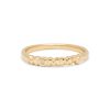 Mommy Band Ring with Diamond in Yellow Gold