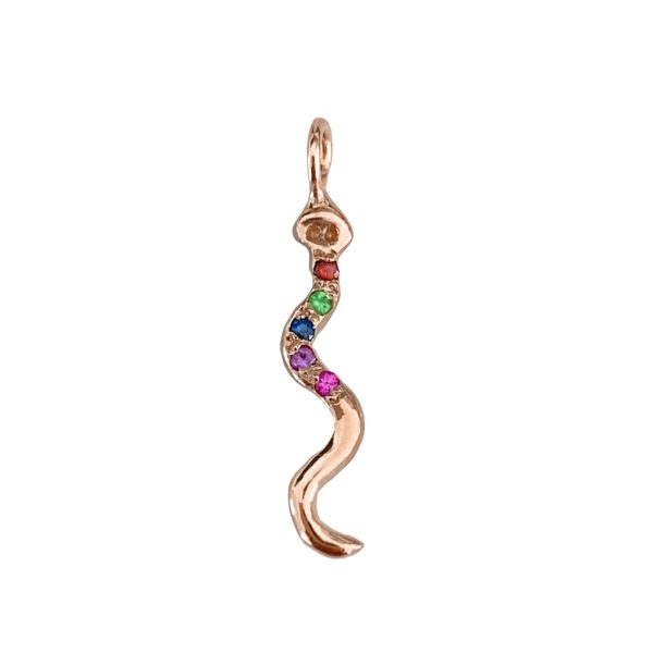 snake-charm-pink-gold snake charm pink gold
