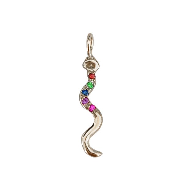 snake-charm-white-gold snake charm white gold