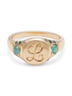 Custom Large Signet Ring in 14k yellow gold
