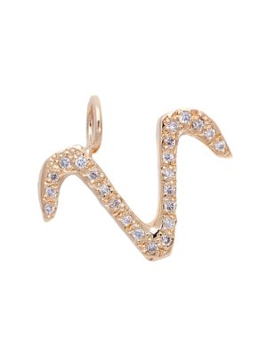 Aries charm necklace zodiac jewelry yellow gold