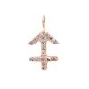 Sagittarius charm necklace zodiac jewelry yellow gold