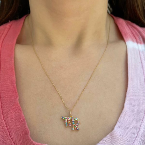 virgo-zodiac-sign-charm-pendant-on-necklace Virgo zodiac sign charm pendant necklace
