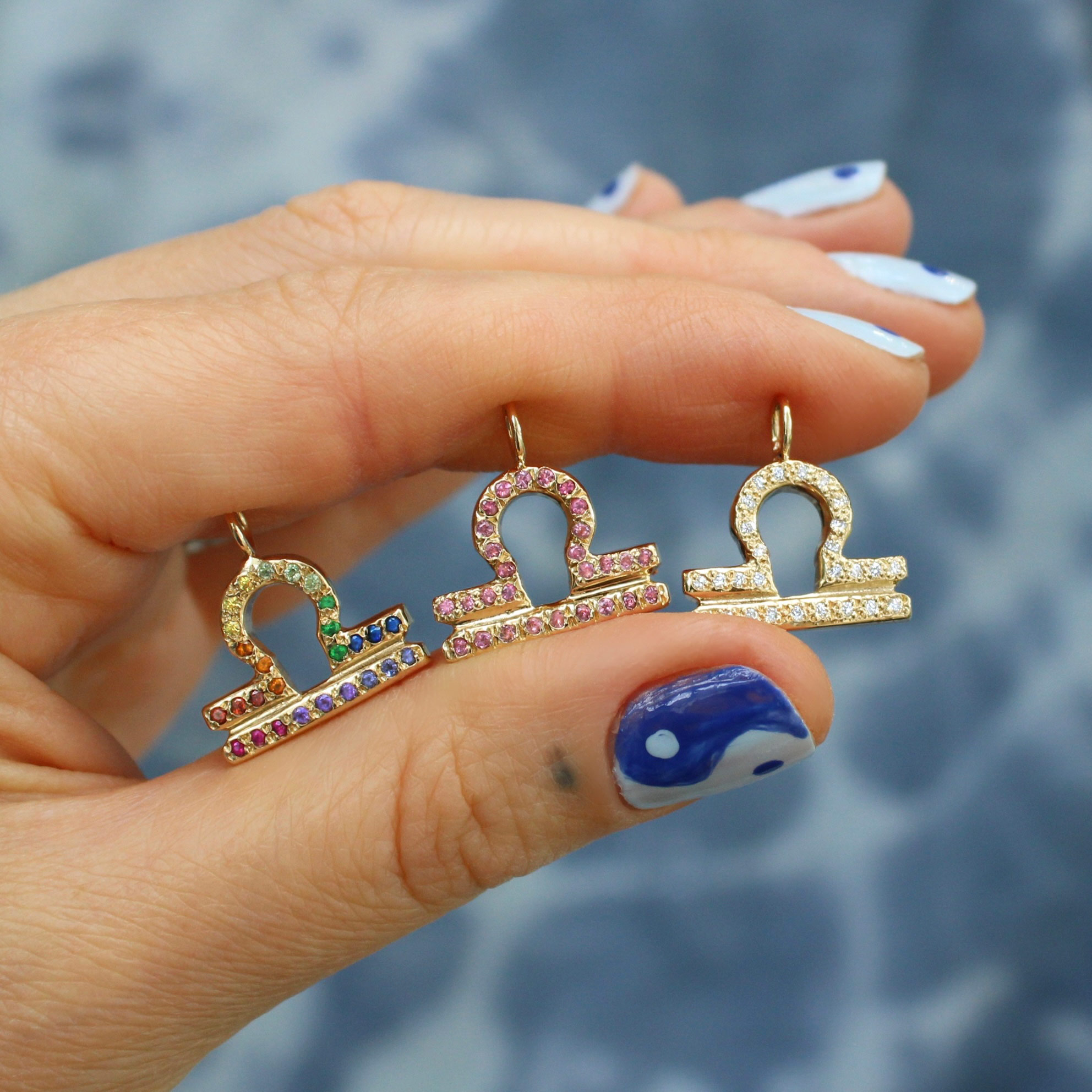 custom libra charm jewelry