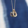 personalized-horseshoe-charm-necklace personalized horseshoe charm necklace