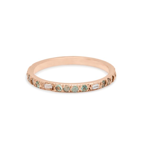 custom-baguette-band-18k-pink-gold-diamonds-gemstones Custom Baguette Band in 18k pink gold with diamonds and gemstones personalized