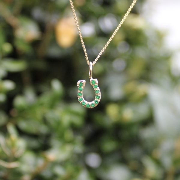 Custom Encrusted Horseshoe Charm