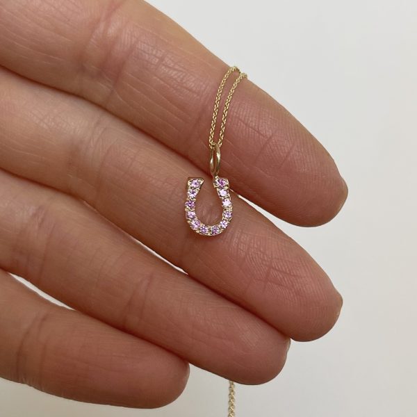Custom Encrusted Horseshoe Charm