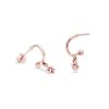 flower-charm-pink-gold-left-heart-charm-pink-gold-right Custom Charm Huggies