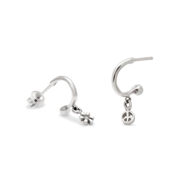 flower-charm-platinum-left-peace-charm-platinum-right Custom Charm Huggies