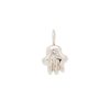 hamsa charm in 14k white gold with diamonds
