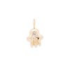 hamsa charm in 14k yellow gold with diamonds