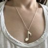 Diamond Music Note Charm