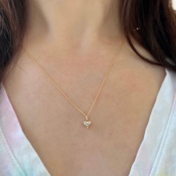 gold-puff-heart-charm-necklace-customizable-personalized-elisa-solomon-jewelry gold puff heart charm necklace customizable personalized