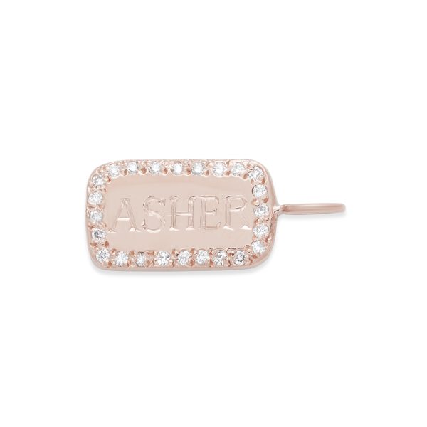 id-tablet-charm-engravable-personalize-diamonds-gemstones-birthstones-14k-pink-gold Custom ID Tablet Charm