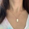 id-tablet-charm-gold-diamond-necklace-elisa-solomon-jewelry id tablet charm gold diamond necklace