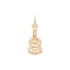 guitar charm in 14k yellow gold with diamonds