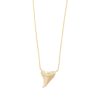custom-engraved-shark-tooth-necklace-gold-back Custom Engraved Shark Tooth Necklace Yellow Gold Back