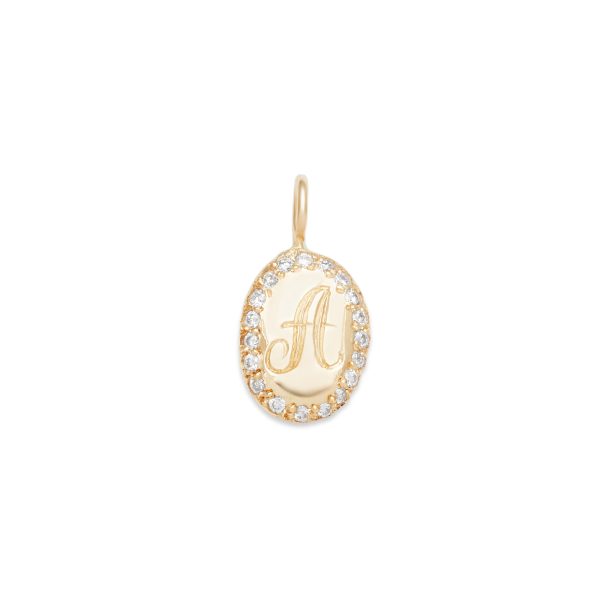 oval-charm-engraved-yellow-gold Oval Charm - 14k yellow gold