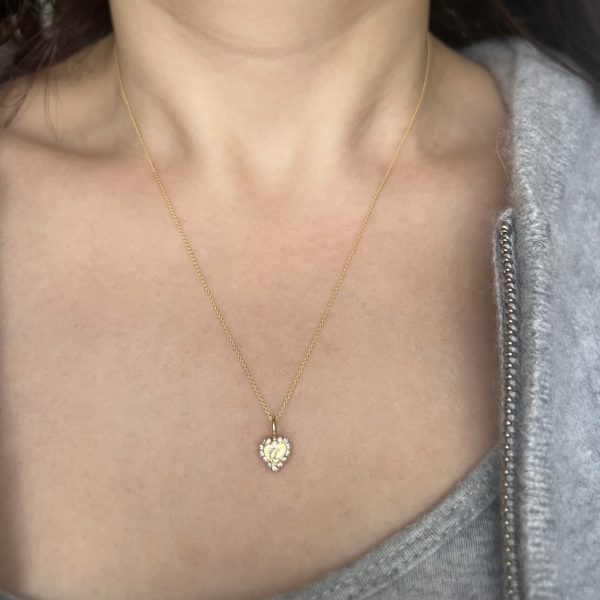 diamond_heart_charm_necklace Engraved Diamond Heart Charm