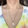 bagel-charm-necklace-sterling-silver Bagel Charm