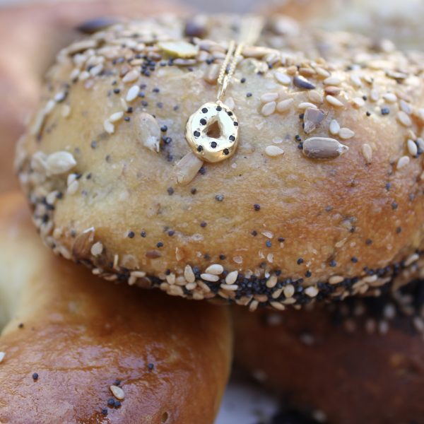 yellow-gold-bagel-charm-close-up Bagel Charm