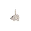 polar-bear-white-gold-black-and-white-diamond-charm 14k White Gold Polar Bear Charm with White Diamonds and Black Diamonds for the eye and nose