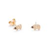 tiny-polar-bear-diamond-studs-gold-earrings 14k gold tiny polar bear diamond stud earrings