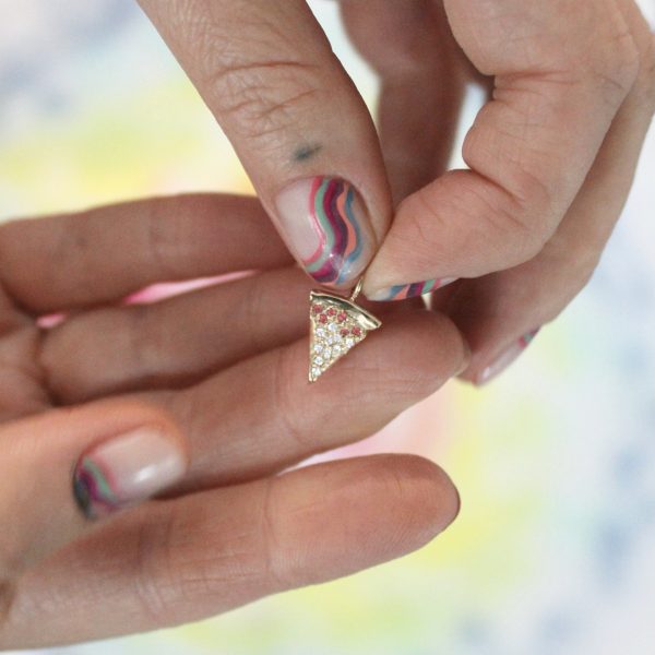 holding-the-pizza-charm Pizza Charm