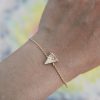 wearing-the-gold-diamonds-pizza-bracelet Pizza Bracelet
