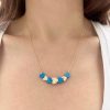 Diamond-Heart-Bead-Necklace-with-Turquoise-Heart-Beads- Diamond Heart Bead Necklace with Turquoise Heart Beads