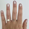 diamond-marquis-band-wearing Diamond Classic Signet Ring