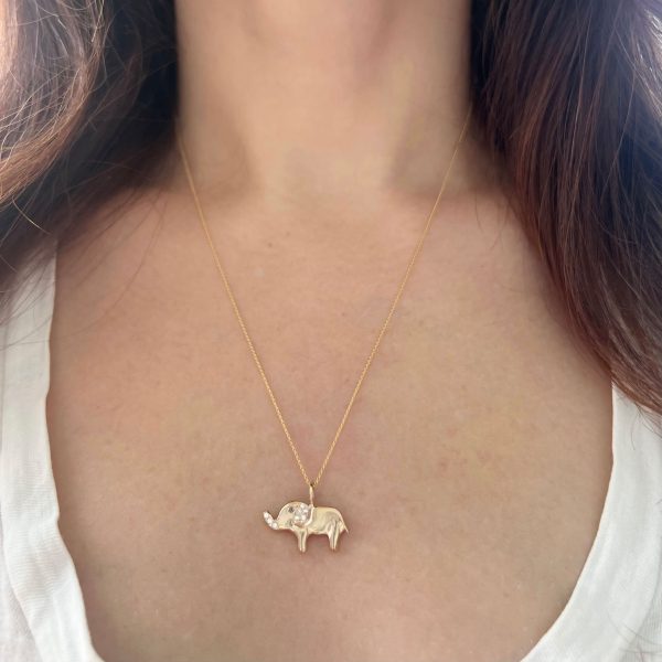 elephant-charm-necklace Elephant Charm