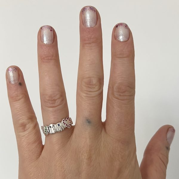 sterling-silver-symbols-ring-wearing Symbol Band