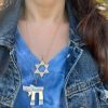 wearing-the-large-chai-charm-necklace-gold-diamonds Large Chai Charm
