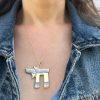 wearing-the-large-chai-charm-necklace Large Chai Charm