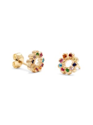 9 Petal Flower Child Studs