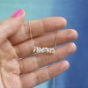 hebrew-name-necklace Diamond Hebrew Name Necklace