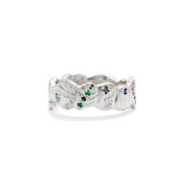 symbol-band-ring-silver-diamonds-gemstones Symbol Band