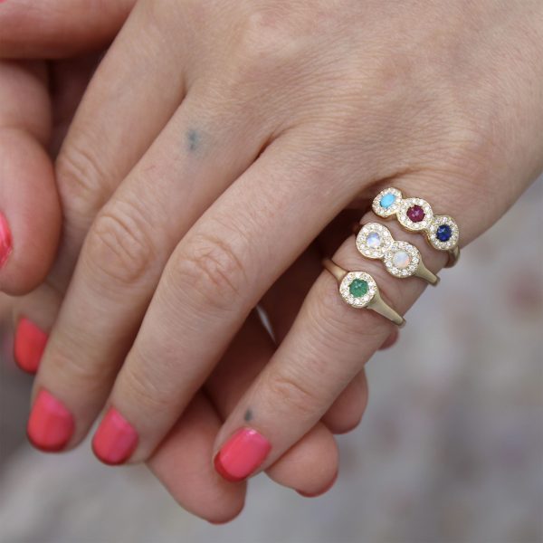 signet-rings-set-with-birthstones collection of birthstone signet rings