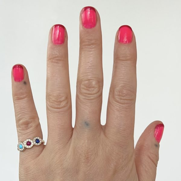 three-birthstone-signet wearing the three birthstone signet ring